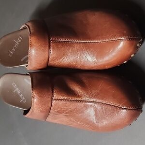 Dansko clogs Size 37 US 6.5-7 Rare Full Grain Mules
